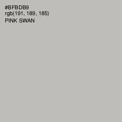 #BFBDB9 - Pink Swan Color Image